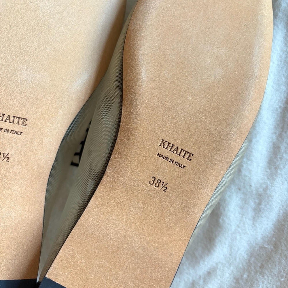 Khaite // NEW Alessia Mesh Leather Loafers - Picture 9 of 11